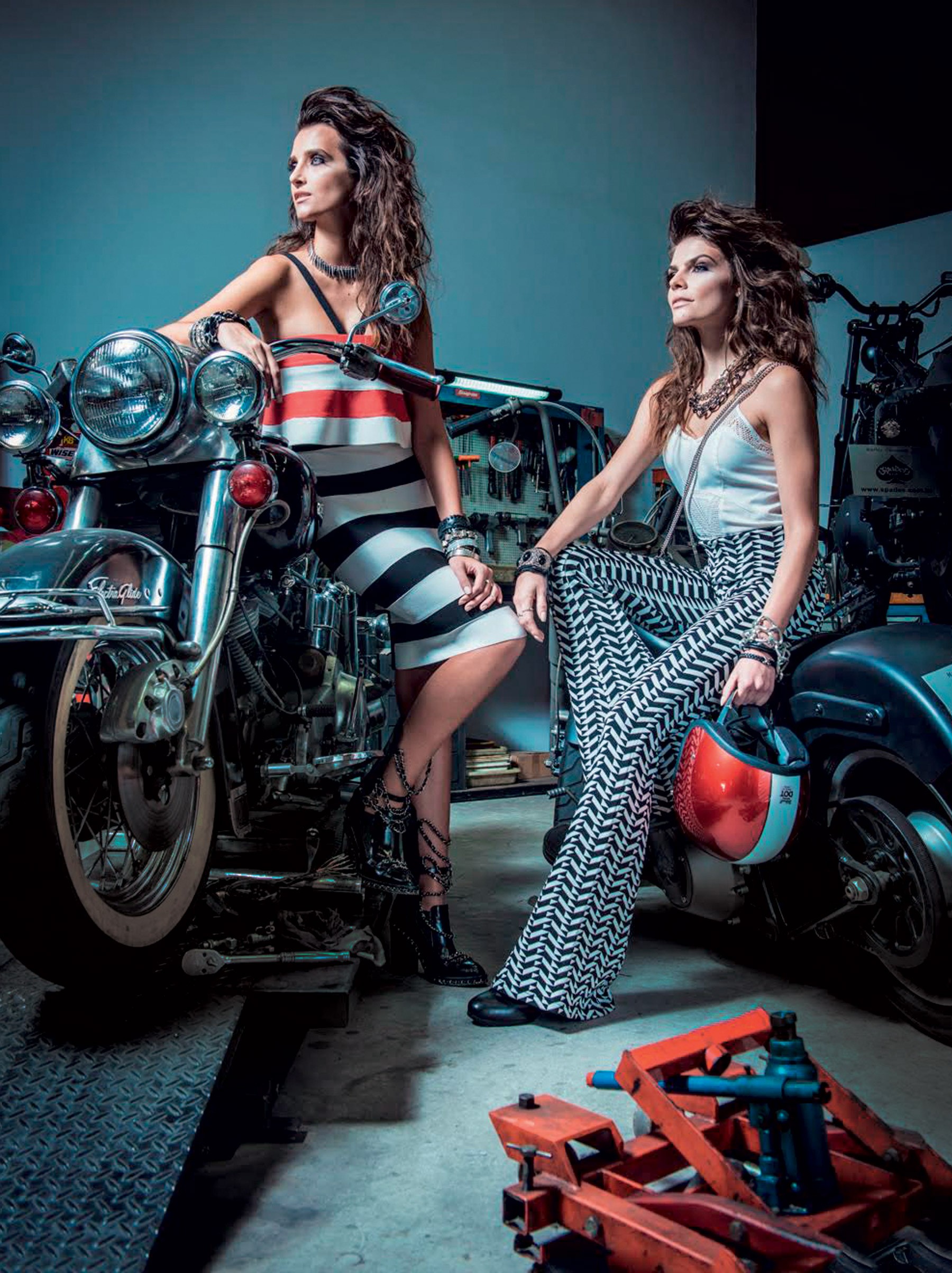 A partir da esquerda, top (R$ 99), calça (R$ 299); e vestido (R$ 329), tudo Lolitta para C&A (Styling: Patricia Tremblais) (Foto: Reprodução/Vogue Brasil)