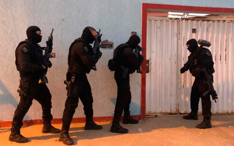 OperaÃ§Ã£o da polÃ­cia contra o trÃ¡fico de drogas no oeste da Bahia (Foto: DivulgaÃ§Ã£o/SSP-BA)