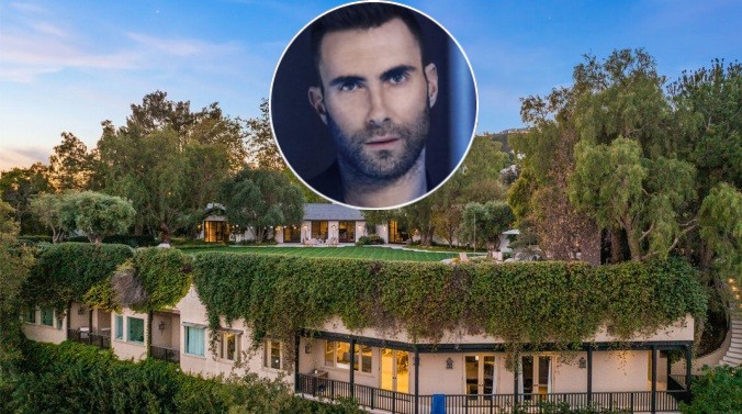 Adam Levine quer R$ 289 milhões por mansão de 10 quartos em Los Angeles (Foto: Divulgação e Reprodução/Instagram @adamlevine)