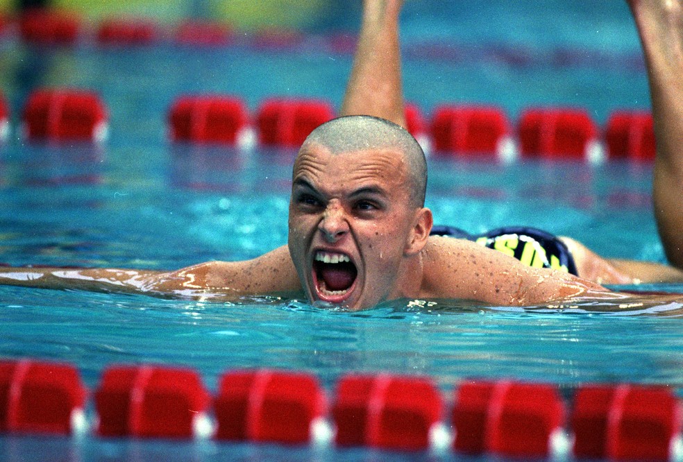 Scott Miller conquistou a prata em Atlanta 1996 — Foto: Getty Images