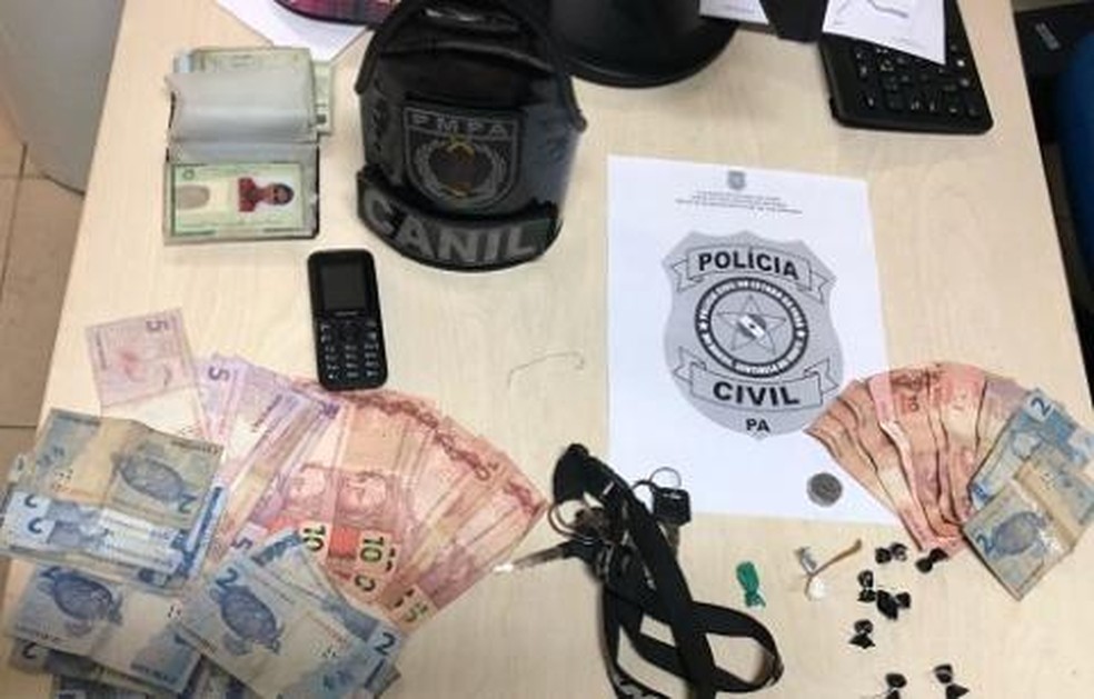 Polícia prende três homens acusados de tráfico de trogas em Salinópolis, nordeste do Pará — Foto: Polícia Civil