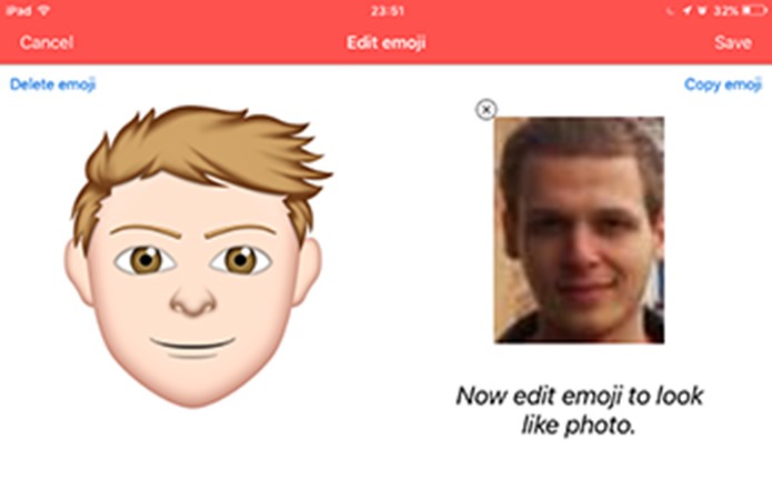 Emoji Me Maker é um aplicativo gratuito para iPhone que cria emoticons personalizados (Foto: Reprodução/Elson de Souza)