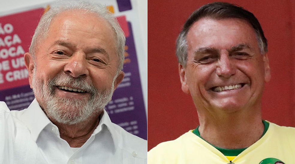 Lula e Bolsonaro — Foto: Andre Penner/AP; Bruna Prado, Pool/AP