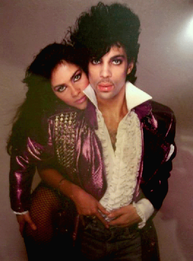 Vanity e Prince em foto dos anos 90 (Foto: Reprodução)