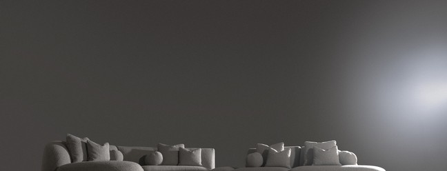 Módulo, chaise e pufe "Opus" | A ideia é que seus 11 diferentes módulos, de formato orgânico, possam ser combinados livremente, possibilitando infinitas configurações, curvilíneas ou não — Foto: Ruy Teixeira / Divulgação