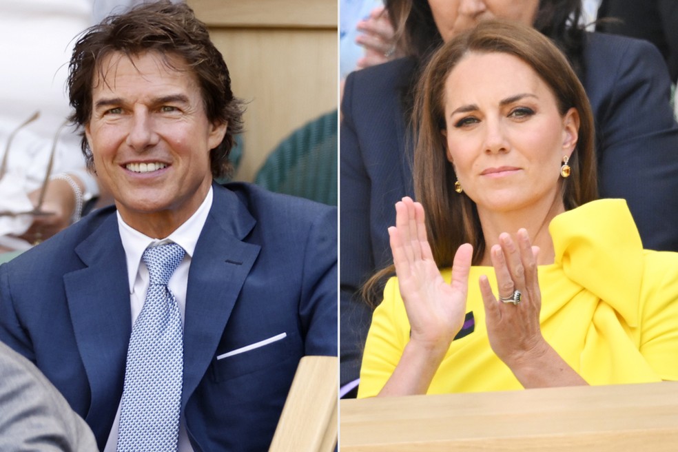 Tom Cruise e Kate Middleton — Foto: Getty images