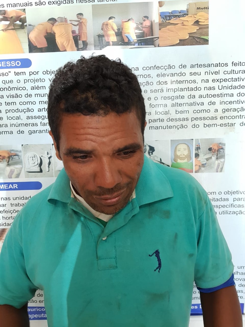 AntÃ´nio Carlos Alves foi preso pelo latrocÃ­nio do policial militar Joaquim de Jesus Costa em Timon â€” Foto: DivulgaÃ§Ã£o/PolÃ­cia Civil