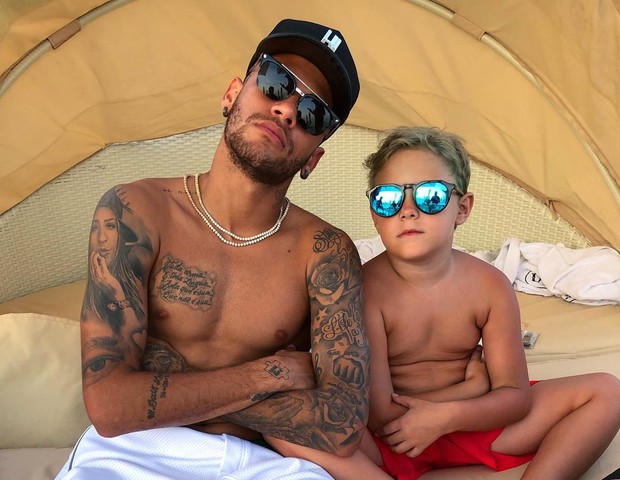 Neymar e o filho, Davi Lucca (Foto: Reprodução Instagram)