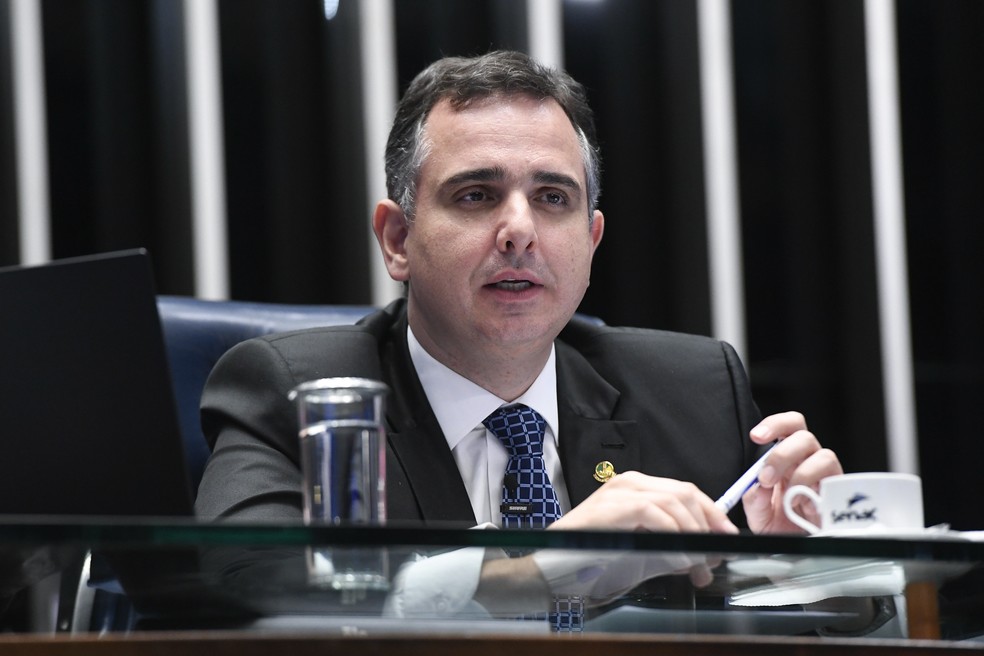 Presidente do Senado Federal, senador Rodrigo Pacheco (PSD-MG). — Foto: Jefferson Rudy/Agência Senado