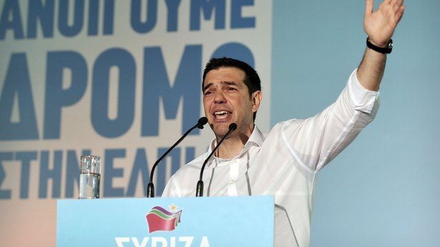 O líder da coalizão de esquerda Syriza, Alexis Tsipras, foi eleito primeiro-ministro em 2015 (Foto: GETTY IMAGES)