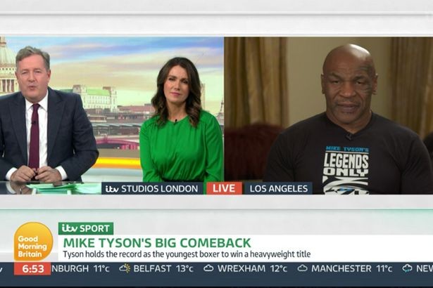 Mike Tyson em participação no programa Good Morning Britain (Foto: Reprodução)