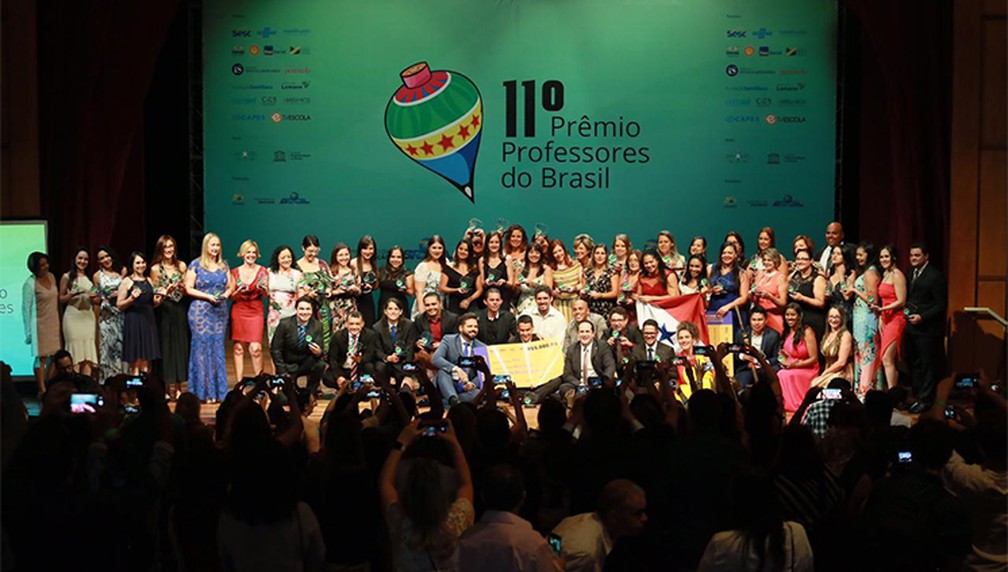 CerimÃ´nia de entrega do PrÃªmio Professores do Brasil de 2018 â€” Foto: AndrÃ© Nery/MEC