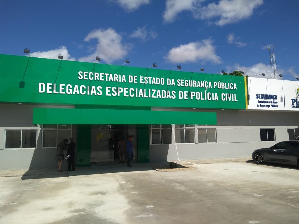 Complexo de delegacias especializadas de Polícia Civil, em Teresina — Foto: Marcos Teixeira/ TV Clube