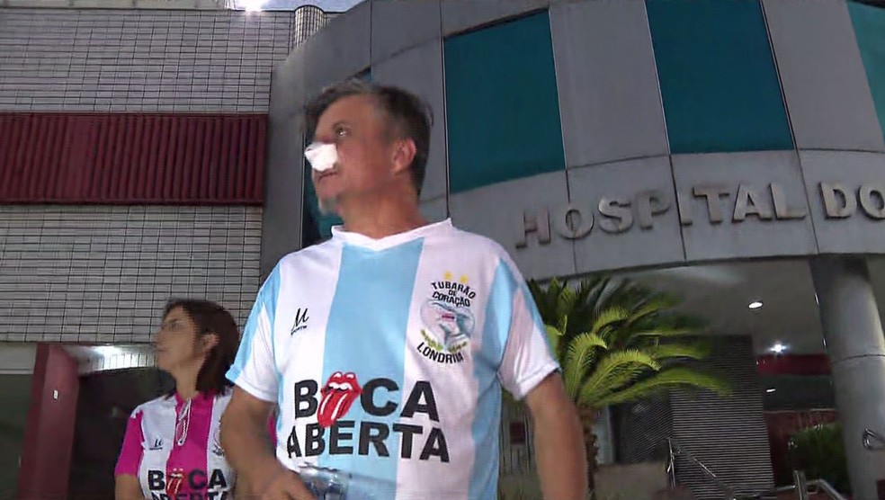 Boca Aberta saiu do hospital na noite deste domingo (24) — Foto: Ademir dos Santos/RPC Londrina