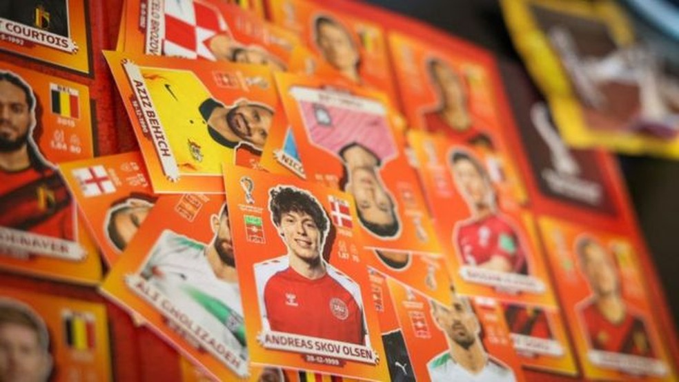 Figurinhas da Copa do Mundo de 2022 — Foto: GETTY IMAGES/via BBC