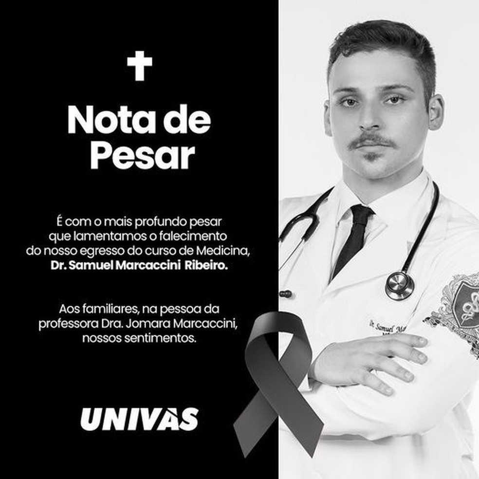 Recém-formado em medicina morre após cair de parapeito de prédio ao tirar foto durante festa da Copa em MG — Foto: Reprodução