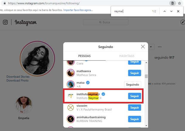 Bruna Marquezine dá unfollow no ex-namorado e no ex-sogro no Instagram (Foto: Reprodução/Instagram)
