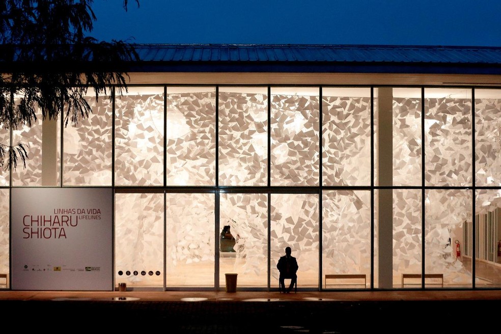 Mostra "Chiharu Shiota -  Linhas da vida" no Centro Cultural Banco do Brasil  — Foto: Divulgação 