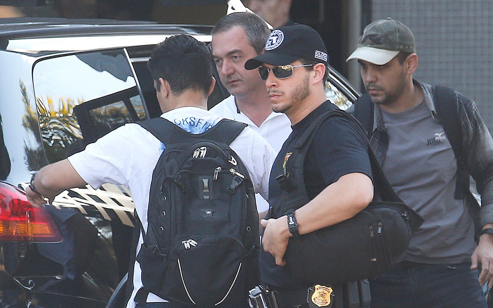 O empresário Joesley Batista, dono da JBS, na chegada à sede da Polícia Federal em Brasília (Foto: Dida Sampaio/Estadão Conteúdo)