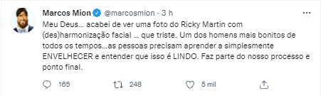 Tweet de Marcos Mion (Foto: Reprodução Twitter)