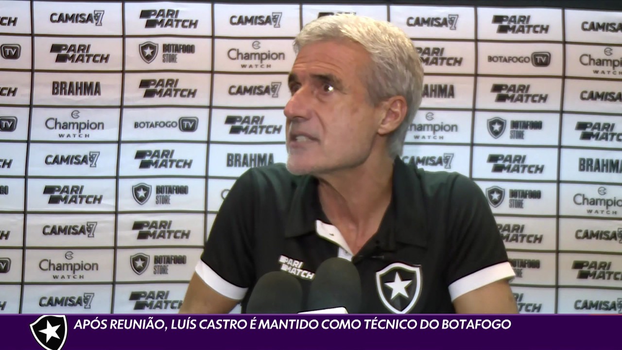 Após reunião, Luís Castro é mantido como técnico do Botafogo