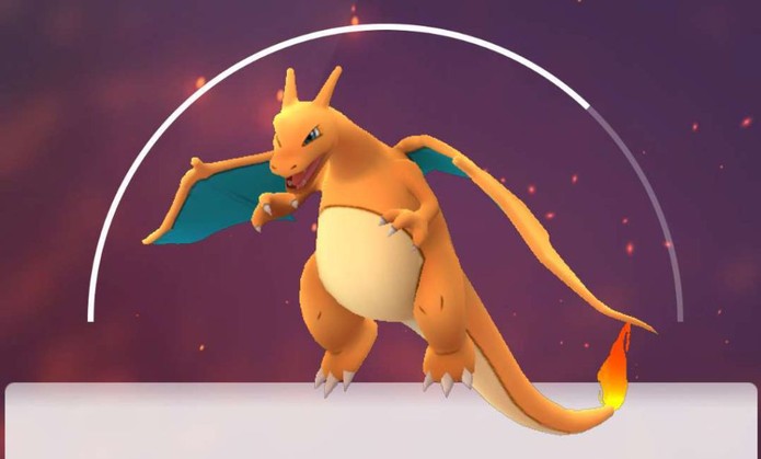 Charizard em Pokémon Go (Foto: Reprodução/Felipe Vinha)