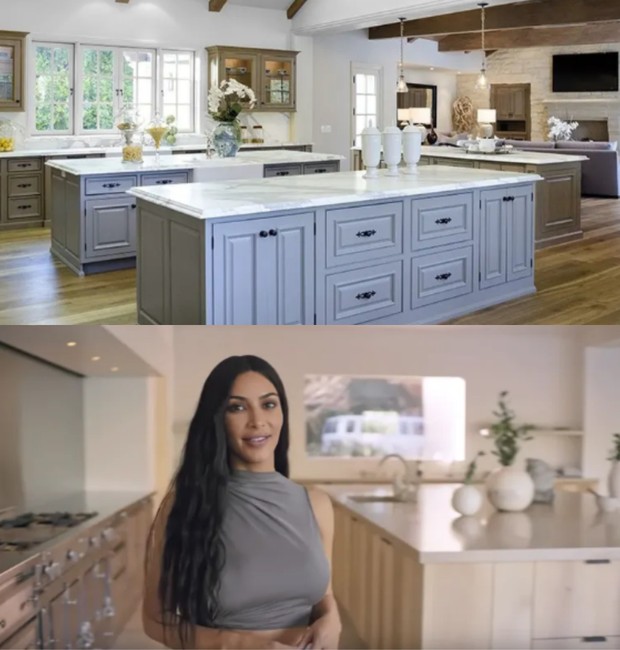 Veja o antes e depois da mansão de Kim Kardashian e Kayne West (Foto: Youtube/ Reprodução)