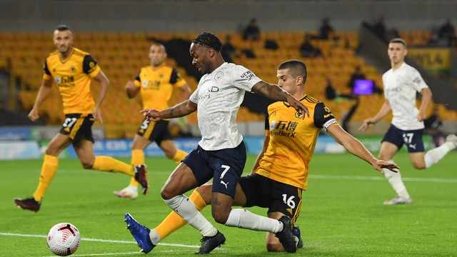 Sterling, em lance de Wolverhampton 1 x 3 Manchester City