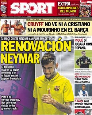 Barça deseja renovar com Neymar (Foto: Reprodução)