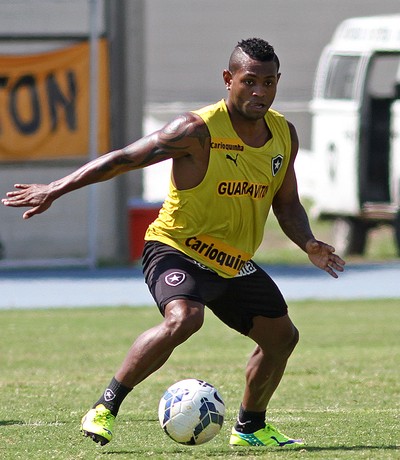 Jobson, Treino do Botafogo (Foto: Vitor Silva / SSPress)