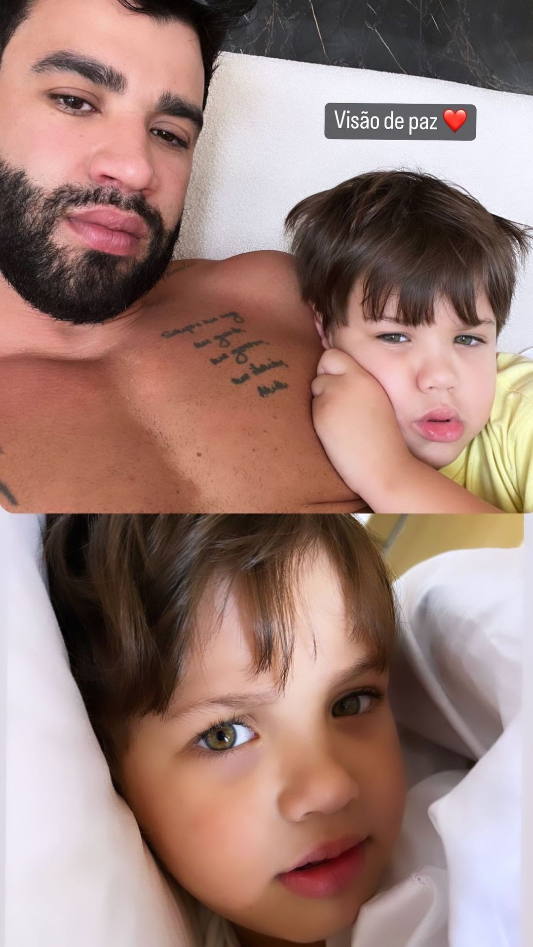 Andressa Suita adianta saudades dos filhos e marido (Foto: Reprodução/ Spotify)