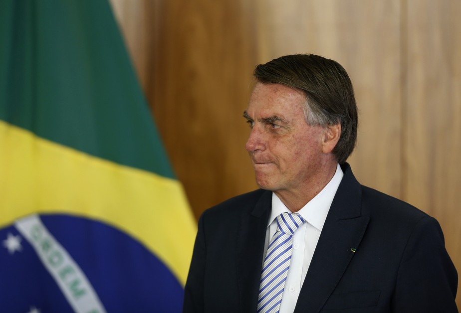O presidente Jair Bolsonaro, no Palácio do Planalto