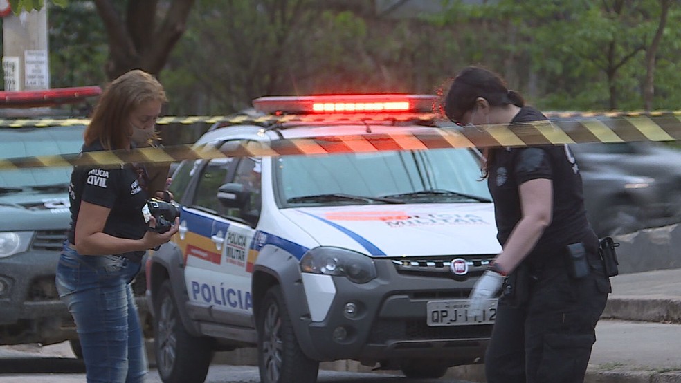 Homem é assassinado no bairro Castelo, em BH — Foto: Reprodução/TV Globo