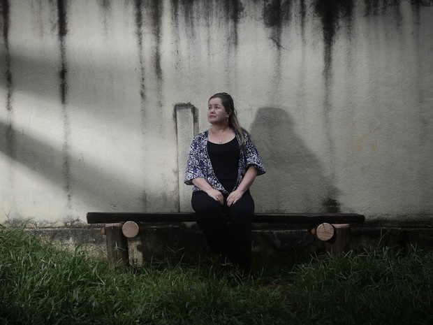 Cilene caiu em depressão após a igreja onde ela estava na Zona Sul de São Paulo desabar (Foto: Caio Kenji/ G1)