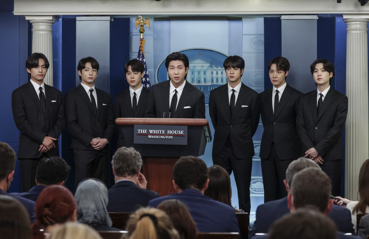 BTS visita a Casa Branca e denuncia racismo contra asiáticas nos EUA |  Música