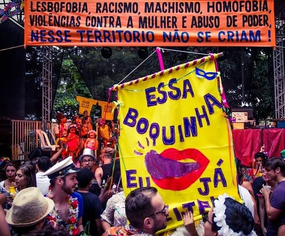 Bloco de carnaval feminista e LGBTI Essa Boquinha Eu Já Beijei, de Brasília — Foto: Essa Boquinha Eu Já Beijei/Divulgação