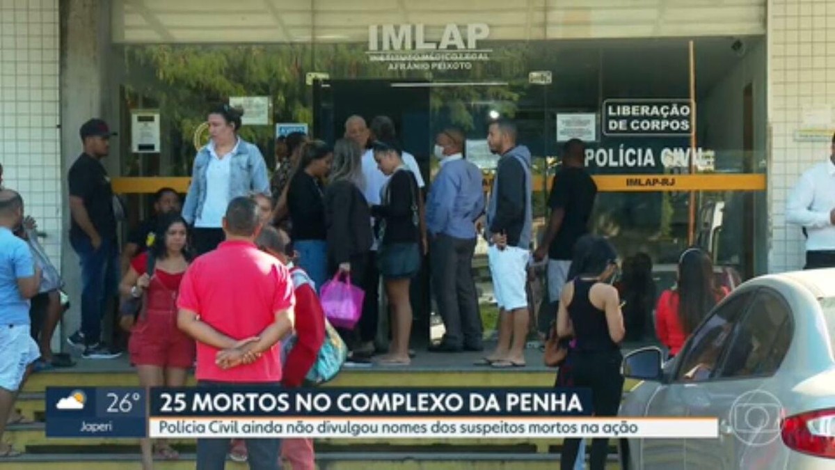 Sobe Para 25 O Número De Mortos Na Operação Na Penha Rio De Janeiro G1 