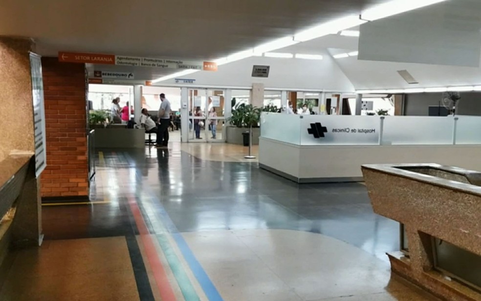 Uma das entradas do Hospital de Cl&iacute;nicas (HC) da Unicamp &mdash; Foto: Reprodu&ccedil;&atilde;o/EPTV