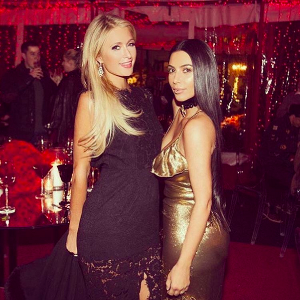 Paris Hilton e Kim Kardashian (Foto: Instagram)