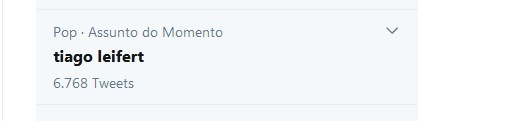 Tiago Leifert entra nos TTs do Twitter (Foto: Reprodução/Twitter)