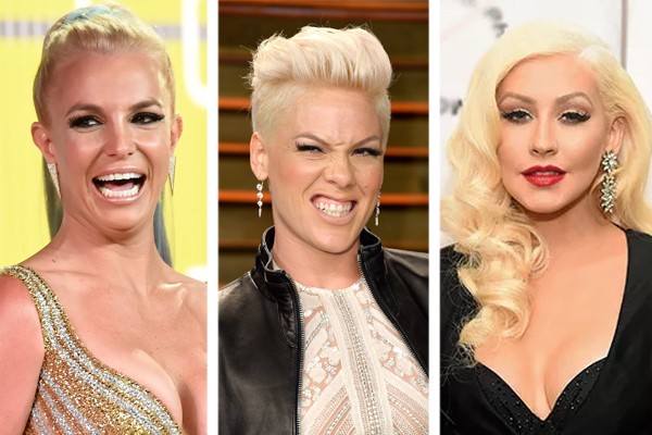Britney Spears, Pink e Christina Aguilera (Foto: Getty Images)