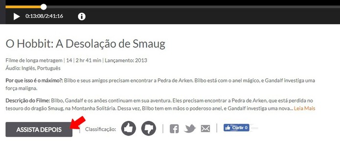 Salve filmes e séries favoritos no Crackle e veja quando quiser (Foto: Reprodução/Rodrigo Fernandes) Salve filmes e séries favoritos no Crackle e veja quando quiser (Foto: Reprodução/Rodrigo Fernandes)