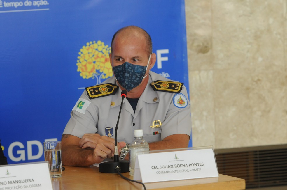 Comandante-geral da Polícia Militar do DF, Julian Rocha Pontes, em imagem de arquivo — Foto: Lúcio Bernardo Jr./Agência Brasília