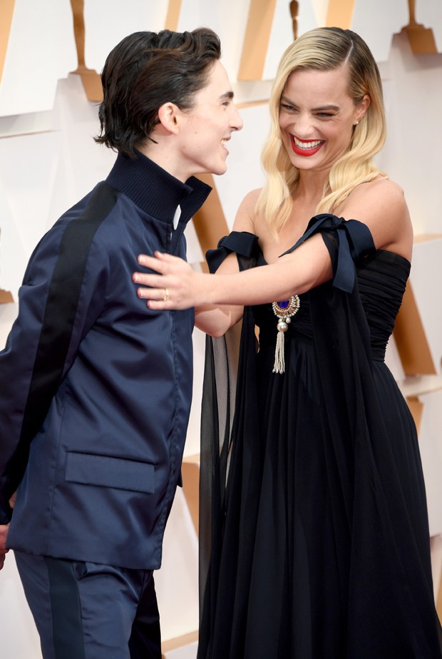 Timothée Chalamet e Margot Robbie (Foto: Getty Images)