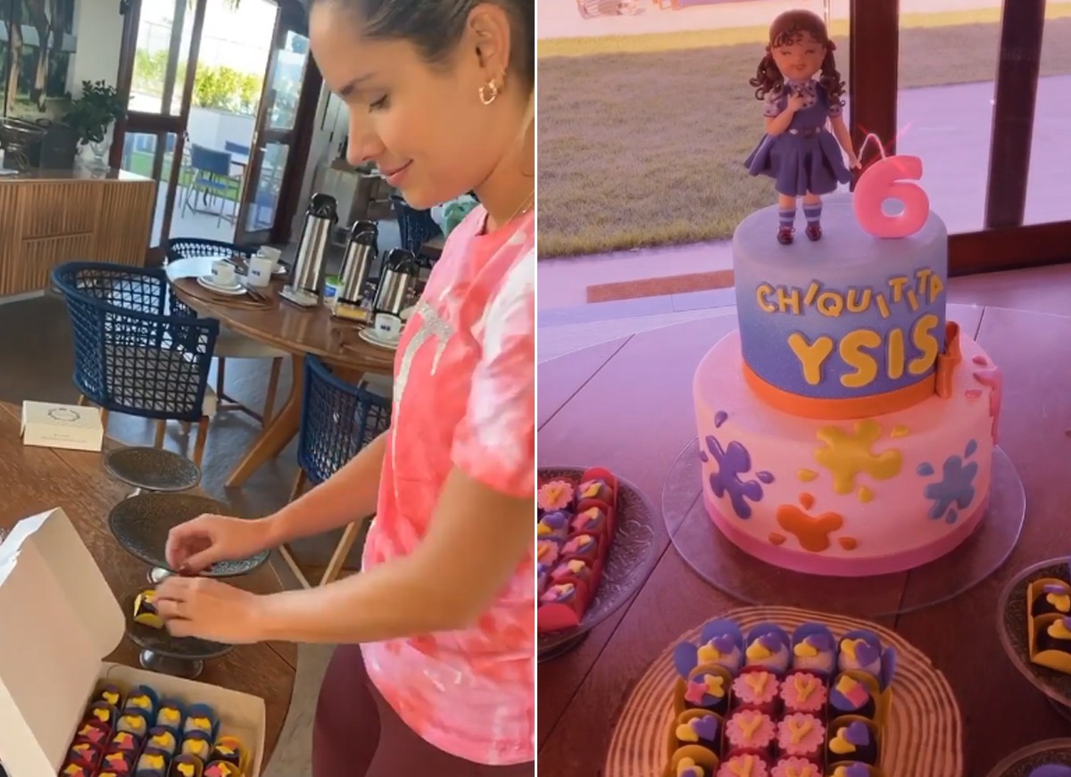 Wesley Safadão e Thyane Dantas mostram preparos para o aniversário de Ysis (Foto: Reprodução / Instagram)