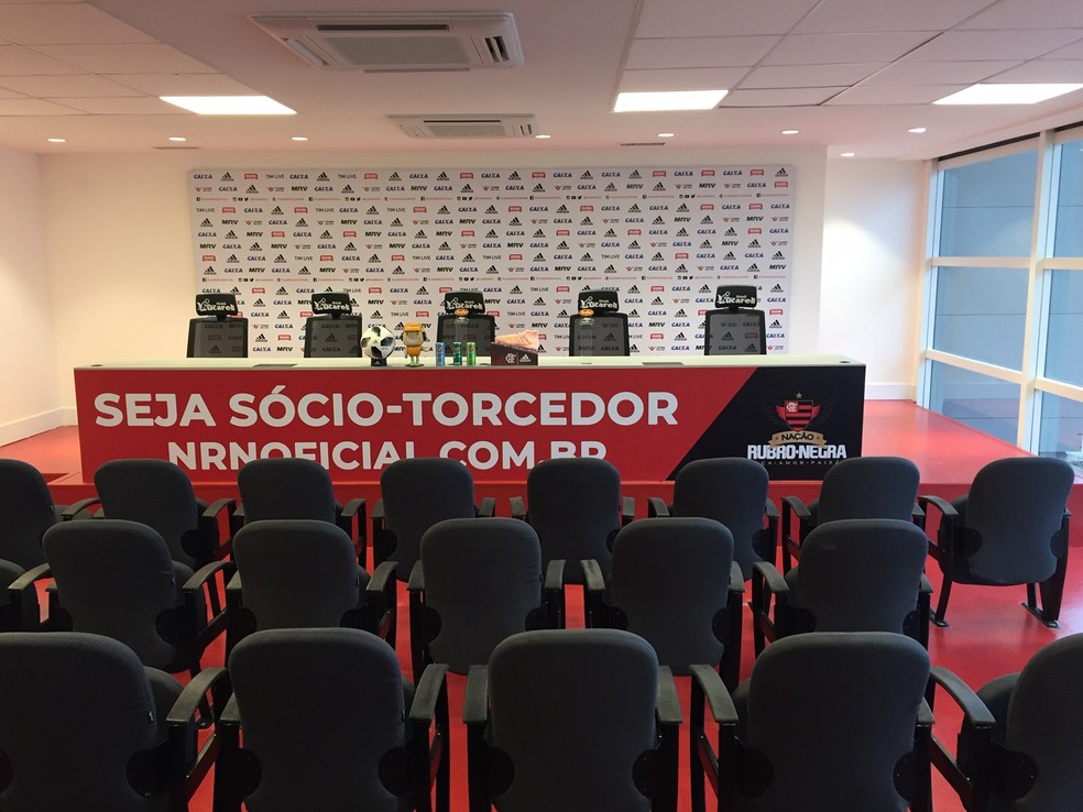 Sala de entrevistas para a imprensa � Foto: Andr� Dur�o
