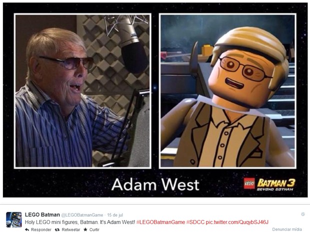 Adam West estará em LEGO Batman 3: Beyond Gotham