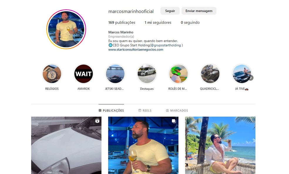 Marcos Edilho tinha 1 milhão de seguidores em uma das redes sociais — Foto: Reprodução/Redes Sociais