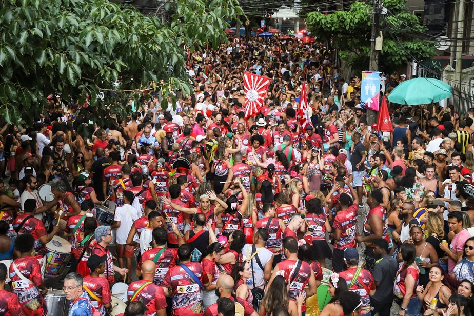 Desfile do bloco Só Caminha, no Rio