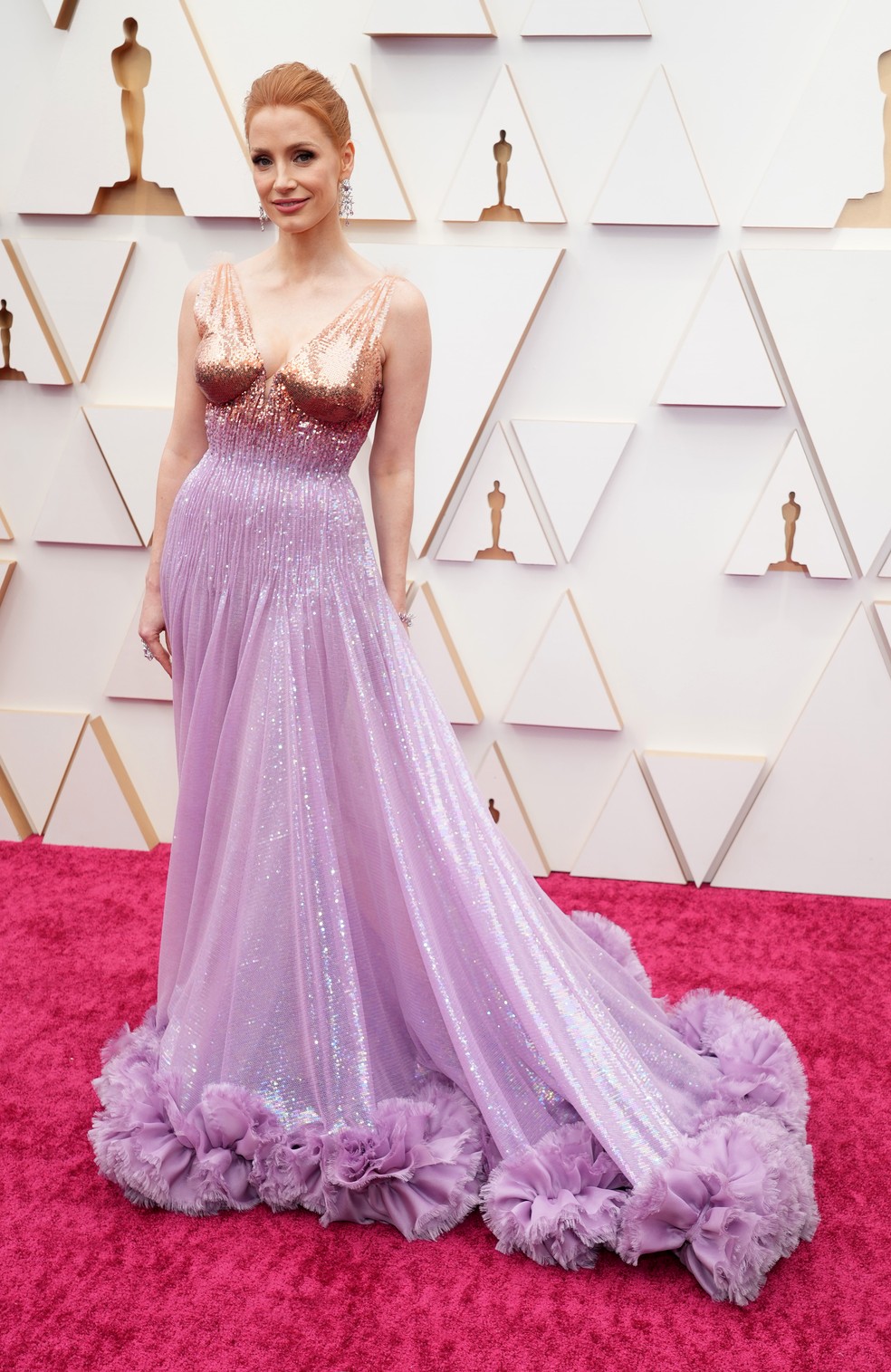 Oscar 2022: Jessica Chastain&nbsp;&nbsp; — Foto: Kevin Mazur/Getty Images